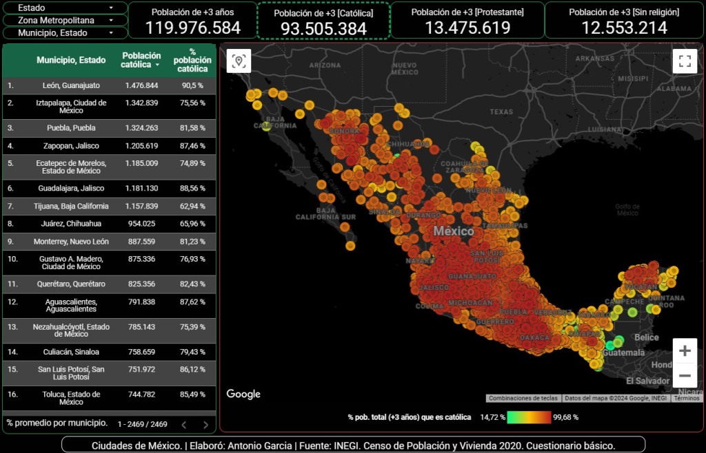 Semana Santa 2024: Geografía de la religión en México